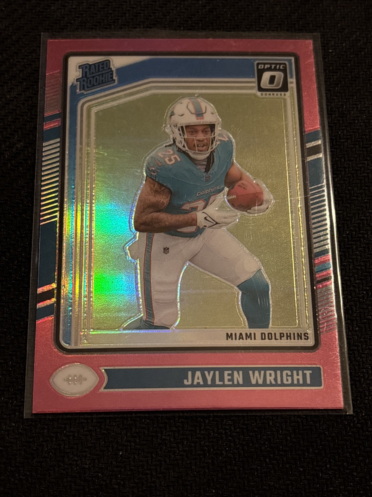 2024 Panini Donruss Optic - Jaylen Wright - Rated Rookie (RC) #249 - Pink Prizm