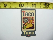 TACO SMALL STICKER DECAL FUN FUNNY KITCHEN ILLUSTRATIONS FOOD FUNNY