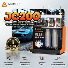 ANCEL JC200 Ultrasonic Fuel Injector Cleaner Tester for Car Motorcycle 12V Tool