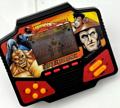 VTG 1994 Tiger Electronics Barcodzz Mortal Kombat LCD Game w/o Cards Tested_