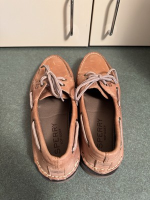 Sperry Top Sider Loafer Sahara 2-Eye Boat Shoes Tan Leather  display picture 1