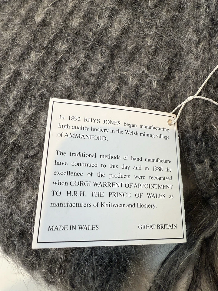 Bufanda Corgi Luxury Mezcla Mohair Mohair 195 cm Gris Mezcla Foto 2 de 4