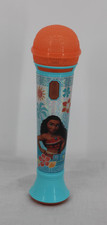 Disney Moana Kids Toy Microphone Blue Orange Singing Music Lights Sound Karaoke