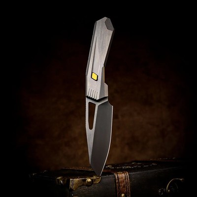REMETTE Agile Falcon Folding Knife 3.25'' Bohler M390 Steel Blade Titanium Handle