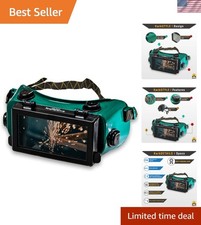 Ergonomic EAGLE EYES Welding Goggles - Shade #5 UV Protection with Flip-Up Lens