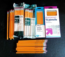 Vintage NIB No. 2 Pencils Lead Wood Dixon Graphite Force Imagine 134pc Bundle