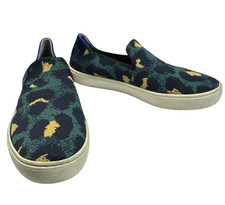 Rothy's Animal Print Slip-On Sneakers Blue Spotted Women  s Size 7.5 US 38 EU