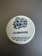 1990 Liberty Mutual Legends of Golf Clubhouse Golf Badge Barton Creek Austin