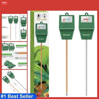 Soil Moisture pH Meter Tester Kit for Gardening Lawn Plant Single Probe