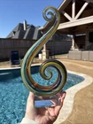 Murano Multicolor Abstract Art Glass Sculpture Modern Glossy Decorative