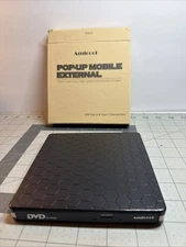 Amicool External Optical Drive ODD & HDD Device DVD USB Untested