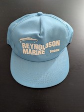 Reynoldson Marine Boone Iowa Snapback Hat K-Products USA Made Light Blue