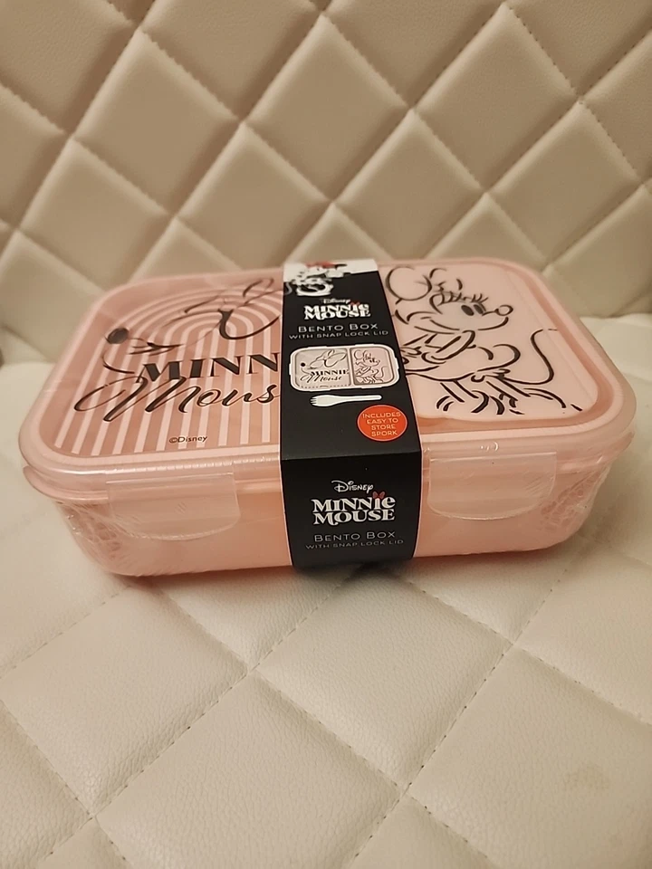 Caja Bento Disney Minnie Mouse con tapa de bloqueo a presión Foto 3 de 4