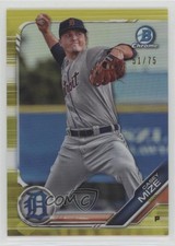 2019 Bowman Chrome Prospects Yellow Refractor 51/75 Casey Mize #BCP-49 eq1