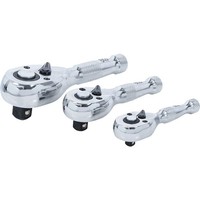 "Bgs Mini-Umschaltknarren-Satz 6,3 Mm (1/4\") / 10 Mm (3/8\") / 12,5 Mm (1/2\") 3Tlg"