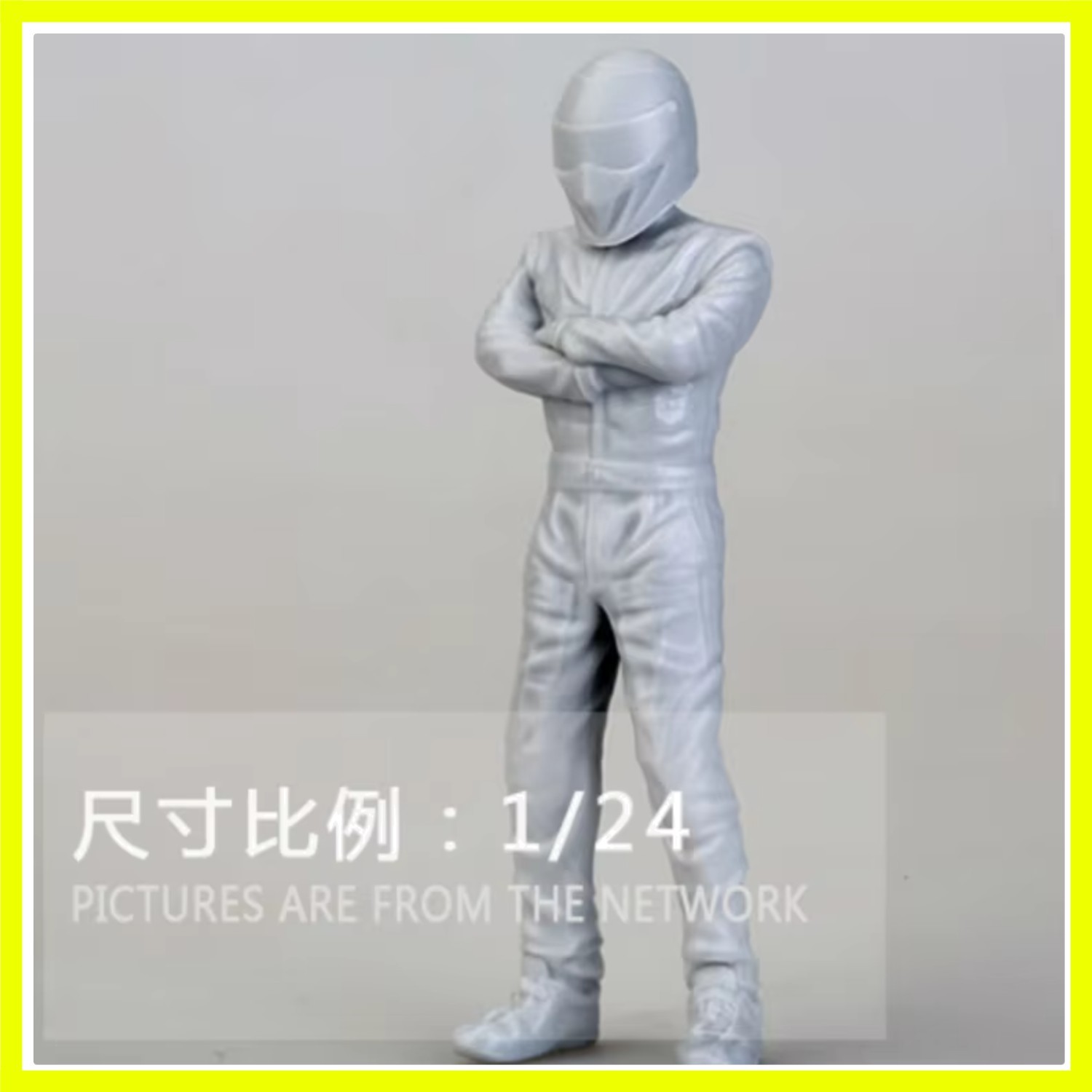 1/24 Racing driver, Resin Model Figure GK, Unassembled and unpainted kit