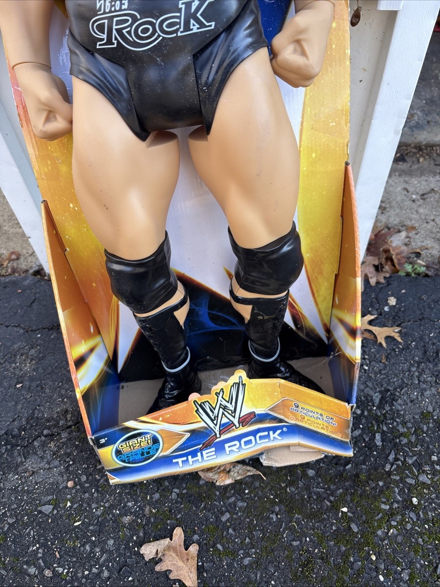 WWE The Rock ザ・ロック31インチフィギュア 約78cm 大きい WWE THE ROCK 31 inch GIANT SIZE Action Figure 9 POINTS OF