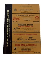 Polks City Directory Markle Indiana 1984 Vintage HB Businesses Householders