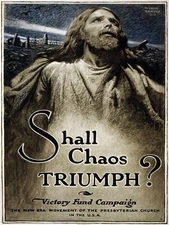 10818.Poster decoration.Home interior.Wall design.Shall Chaos Triumph? Christian