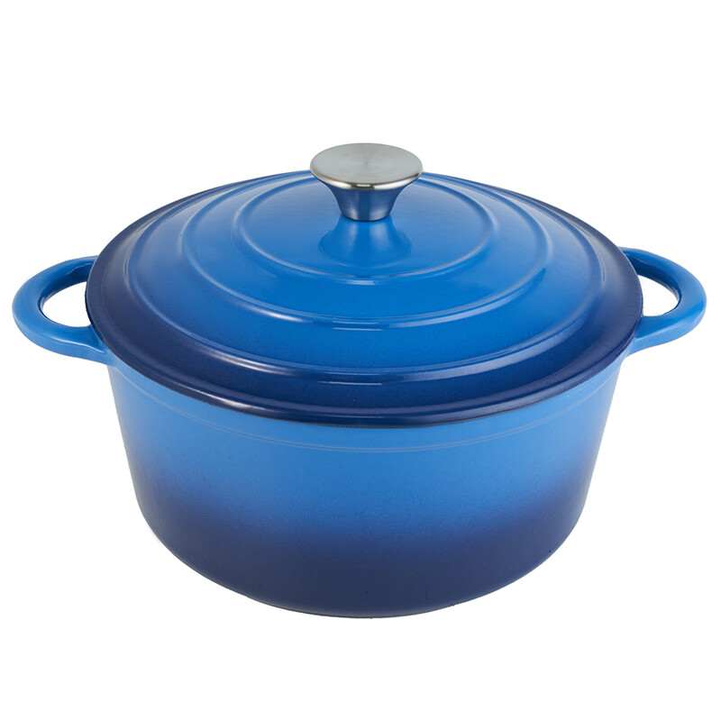 6.5QT Enamel Coating Dutch Oven Pot with Lid Cast Iron Cookware eBay