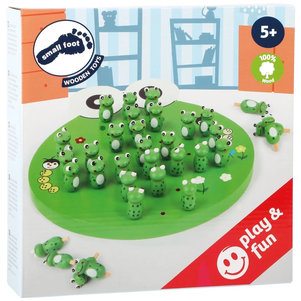 small foot Solitär Frosch, Holz, ab 5 Jahre, Geschicklichkeitsspiel - Bild 3 von 4