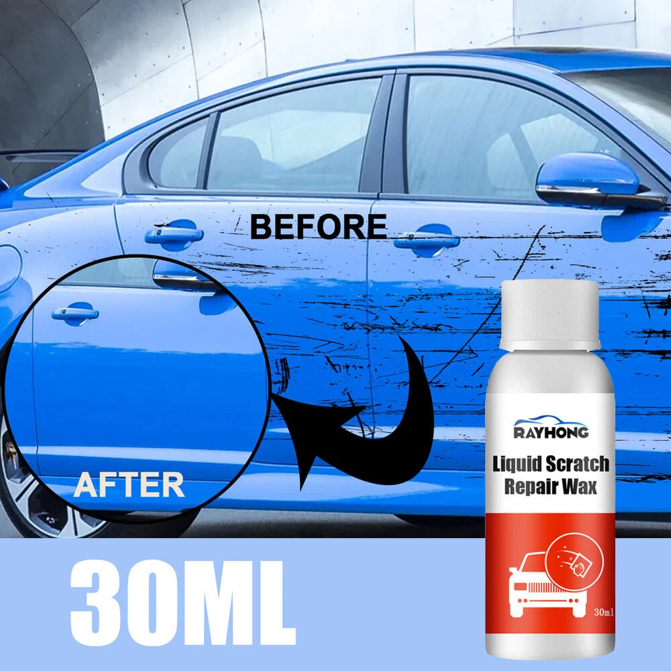 Kit de pulido de cera para reparación de arañazos de pintura de automóvil agente de reparación de arañazos cuidado de pintura 30 ml Foto 3 de 4