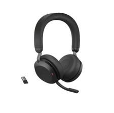 Jabra Evolve2 75 UC Stereo Bluetooth USB-A Headset with 3.5mm Jack and Link380A