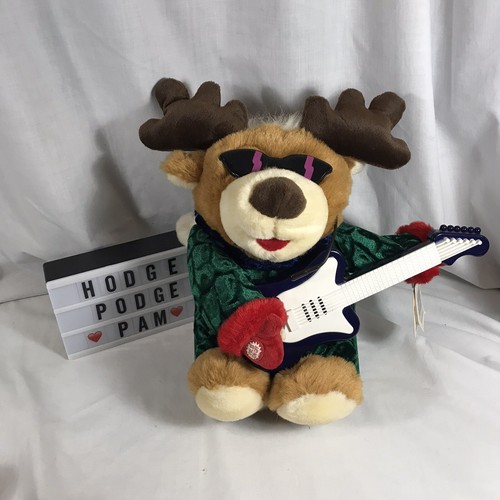 Christmas Rockin Reindeer Singing Dancing Plush Stuffed Animal See the Video - Picture 9 of 10