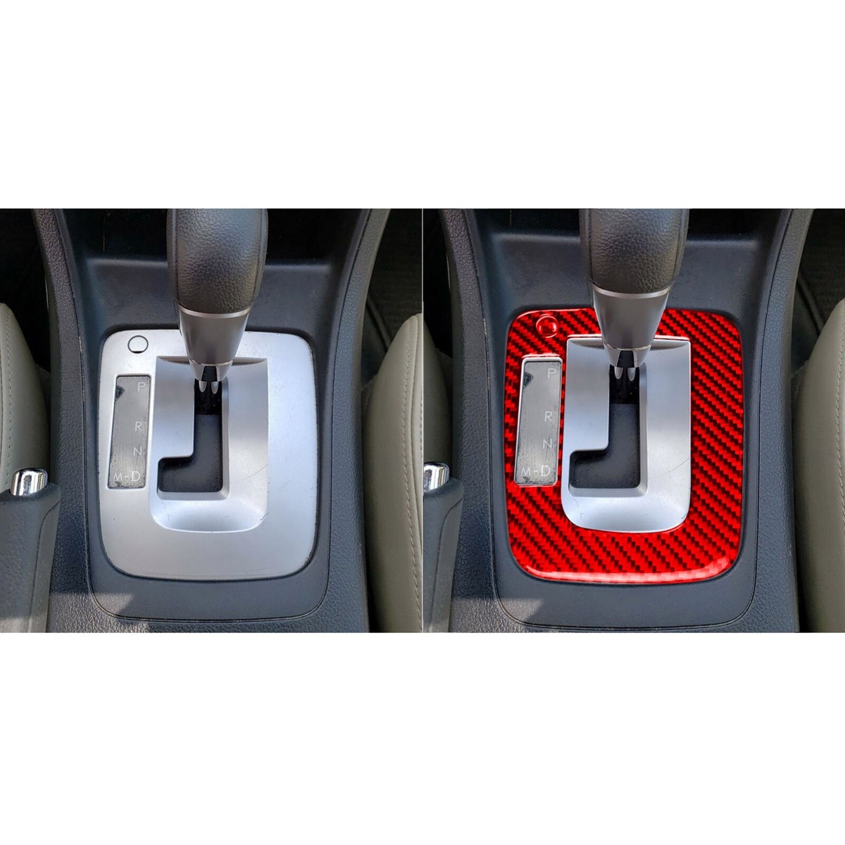 Real Carbon Fiber Gear Shift Panel Trim For Subaru Impreza XV Crosstrek 2012-2017 – Console & Dash Kit