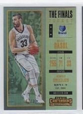 Marc Gasol 2017-18 Panini Contenders THE FINALS TICKET /99 #43 Grizzlies 