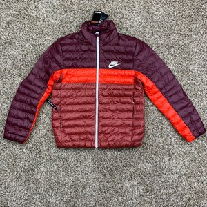 nike puffer jacket red