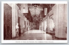 Washington DC~Interior Gallery Of Flags/Patriots~Pan American Union Bldg~Vtg PC