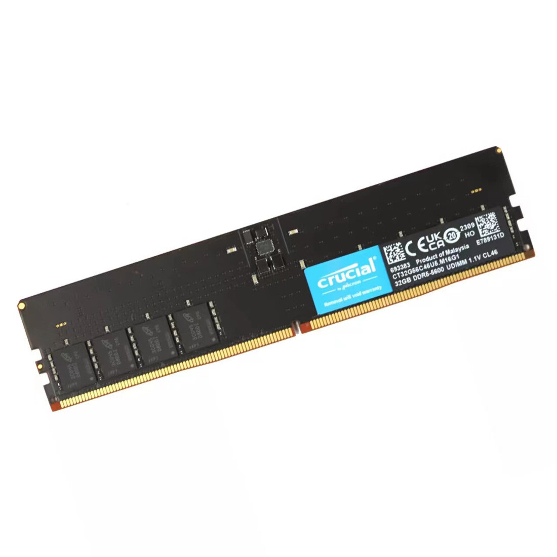 New Crucial 32GB DDR5 5600MHz PC5-44800 288-Pins UDIMM Memory Ram