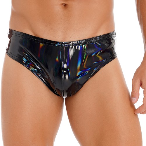 Calzoncillos para hombre cintura elástica bragas aspecto húmedo ropa interior transpirable pantalones cortos suaves - Imagen 61 de 106