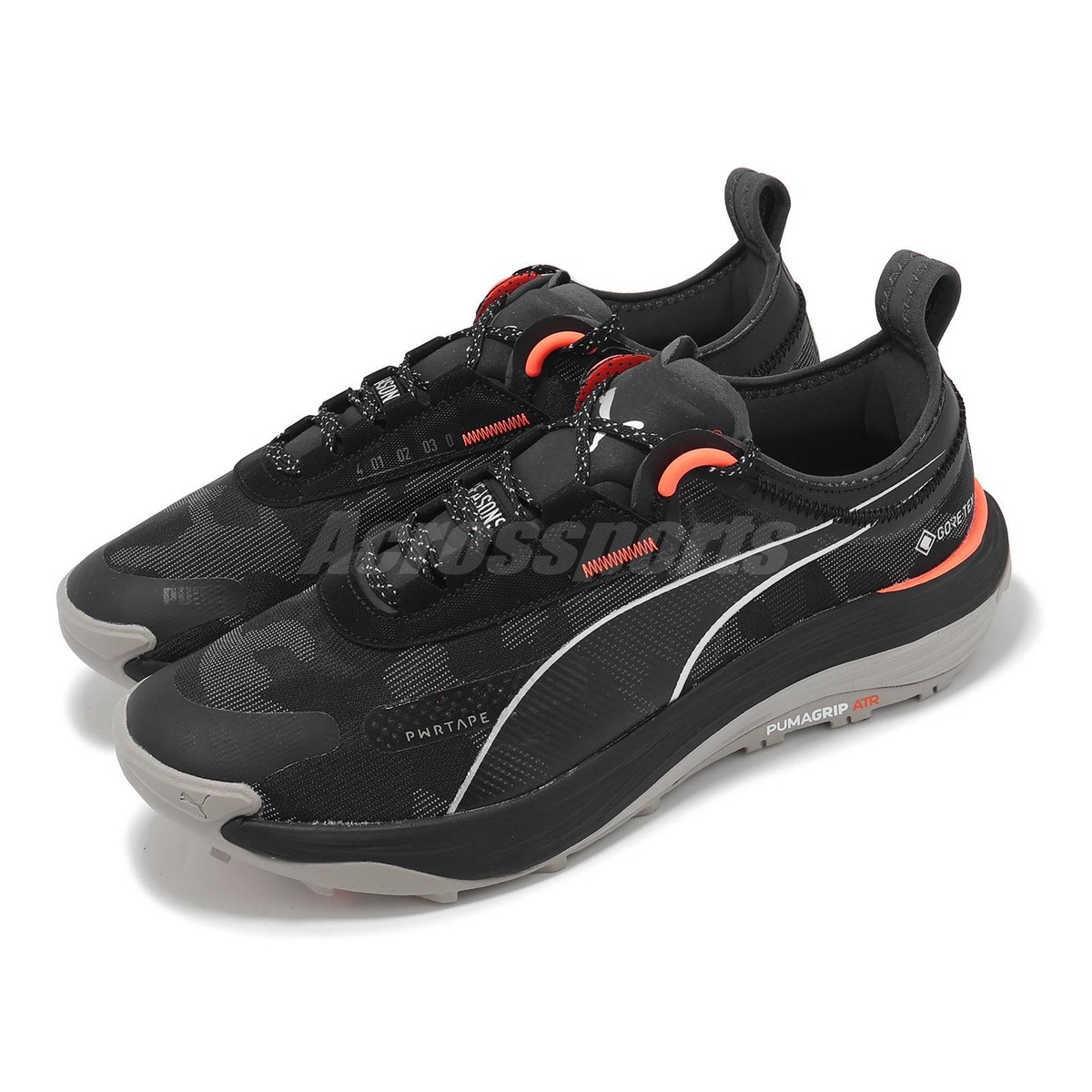 Puma Voyage Nitro GTX Gore-Tex Black Orange Men Trail Running