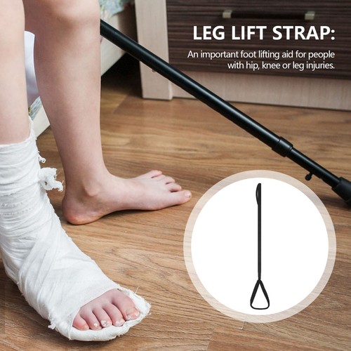 Leg Lifter Strap Rigid Foot Lifter w/ Hand Grip for Elderly Handicap Disability - Picture 6 of 8