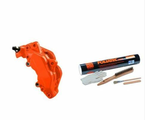 Kit Peinture Étriers Freins Orange Néon Foliatec Contre la Rouille sur Mazda 2 DE