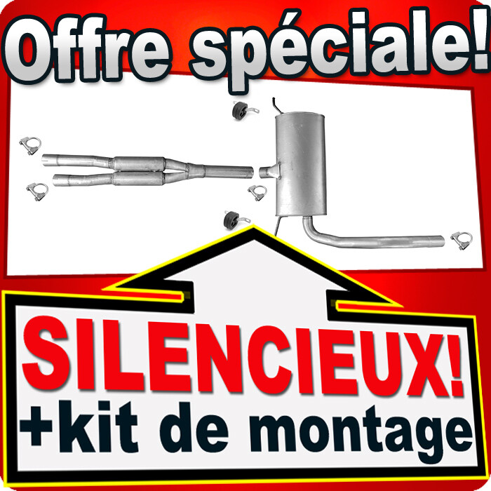 Silencieux intermédiaire Audi A6 C5 restauration echappement pour trajet longue distance