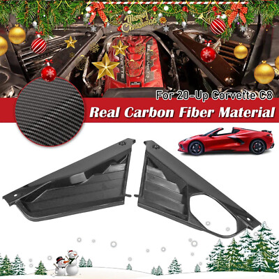 Engine Bay Panel Cover For 20-Up Corvette C8 GM Factory Style Real CARBON FIBER 