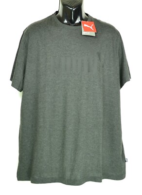 Puma Men's Size XXL Grey & Black Graphic Print Cotton T-Shirt NWT
