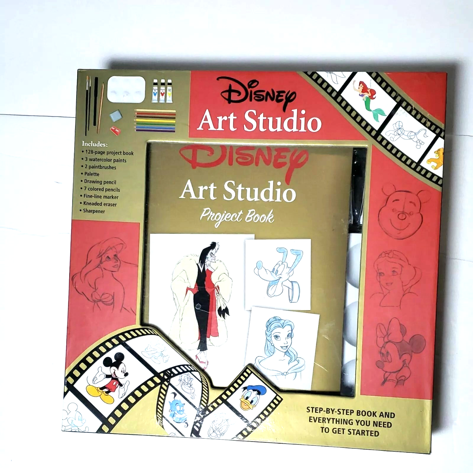 Disney Art Studio Step By Step Drawing and Painting Kit for Characters