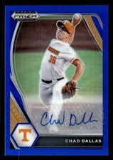 Chad Dallas 2021 Panini Prizm Draft Picks #PDP121 Base Autographs Blue Prizm /99