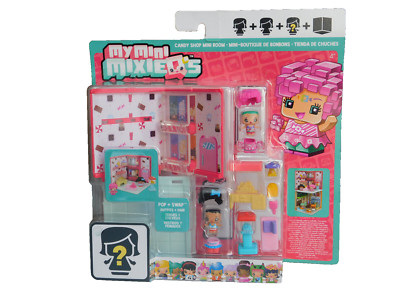 Mattel My Mini MixieQs Süßigkeitenladen Spielset mit 3 Figuren DWB60 Minipuppen