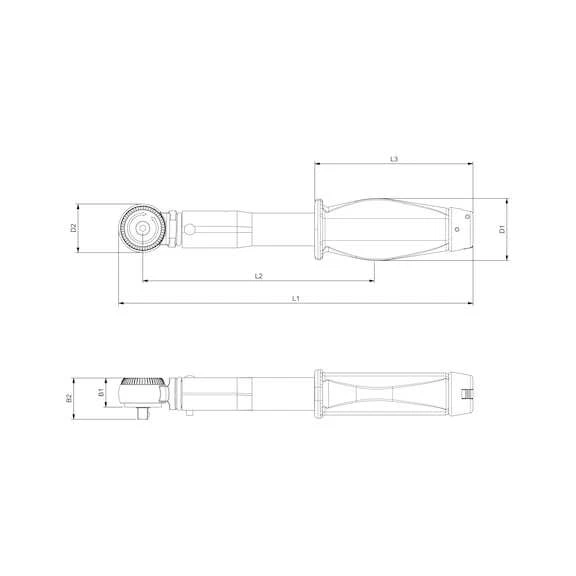 Chiave Dinamometrica 1/4 Professionale 4-20Nm - WÜRTH 0714720020 - Immagine 2 di 4