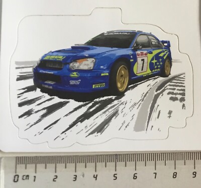 Sticker / Aufkleber, Petter Solberg #7, Rallye Monte Carlo 2003