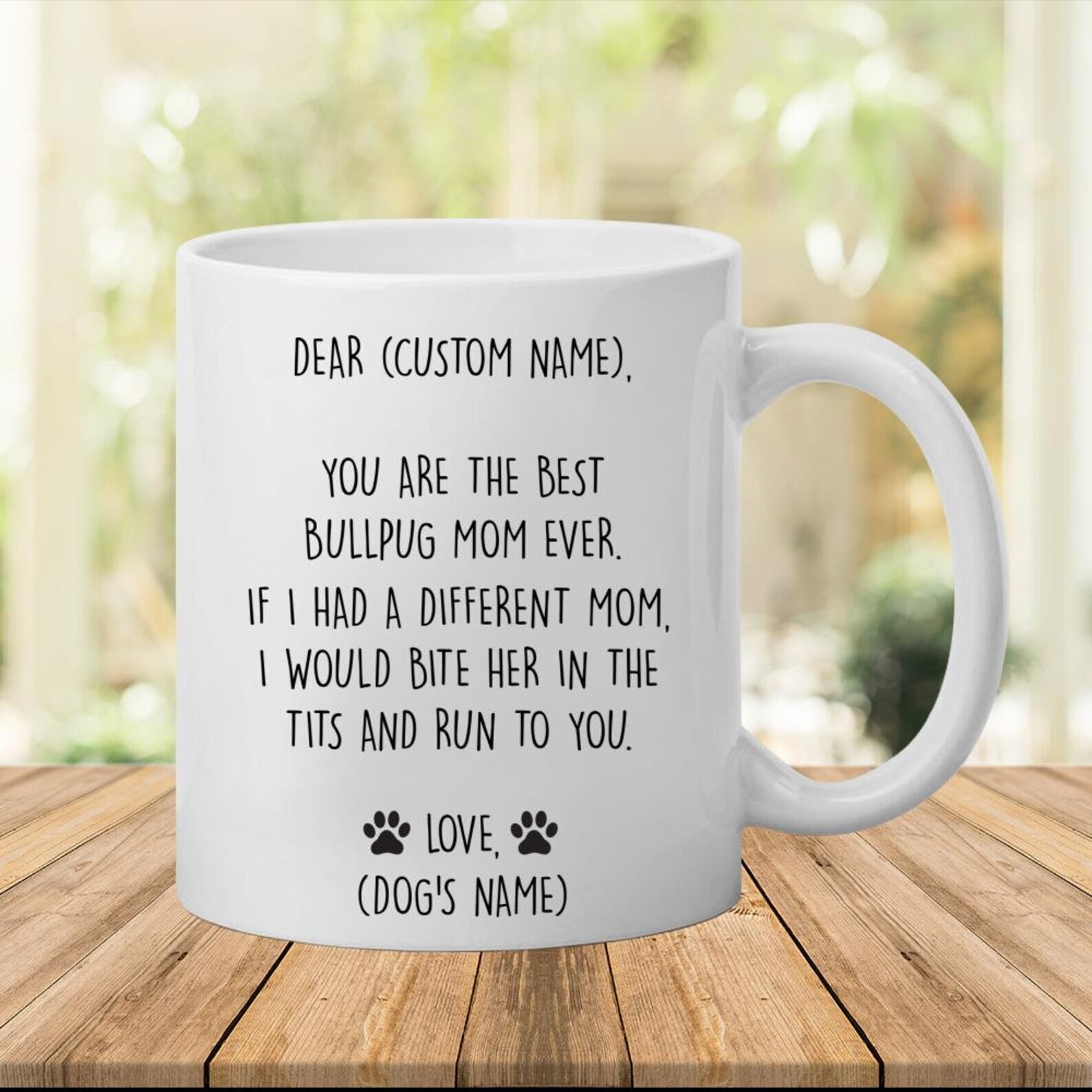 Bullpug Mug Best Bullpug Gift Funny Mug For Bullpug Mom Bullpug Gift For Women