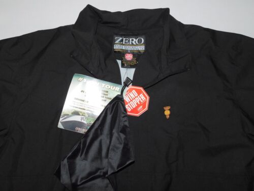 Zero Restriction Black Short Sleeve Pullover Packable Windbreaker Jacket Men's L - Picture 6 of 8