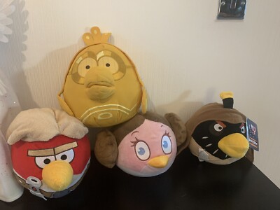 Angry Birds Star Wars C-3po, Luke Skywalker, Prinzessin Leia und Obi Wan Konvolut