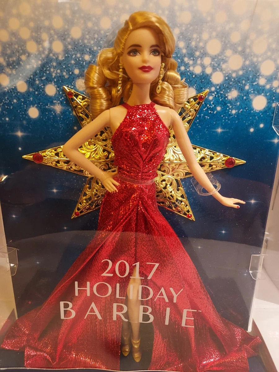 1998 10th Anniversary Holiday Barbie NEW in Box Beautiful Red Dress | eBay