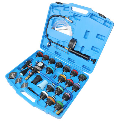 #ad #ad 28PCS Universal Radiator Pressure Tester Vacuum Type Cooling System Refill Kit $65.90